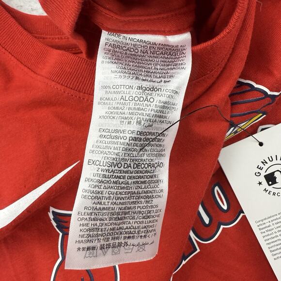 Nike St Louis Cardinals Shirt Mens XL Red 27 Tyler O'Neill MLB Baseball NWT - Picture 10 of 11